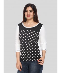 Dotted Cut & Sew Top