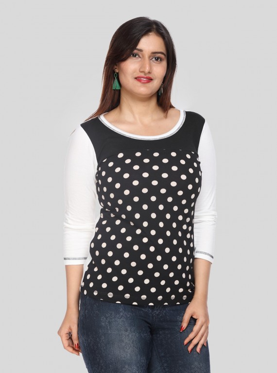 Dotted Cut & Sew Top