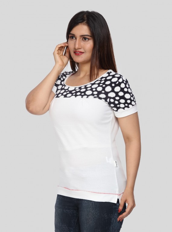 Ink Spread Cut & Sew Womens Top