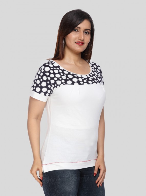 Ink Spread Cut & Sew Womens Top