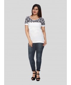 Ink Spread Cut & Sew Womens Top