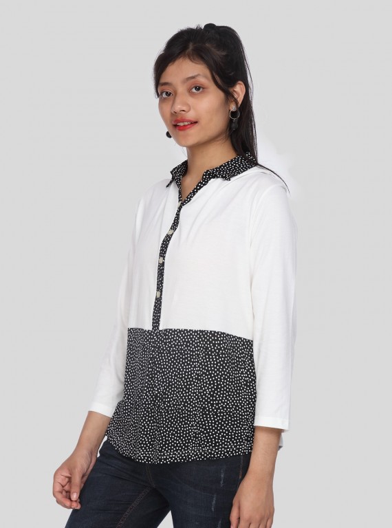Dot Spreaded Womens Top