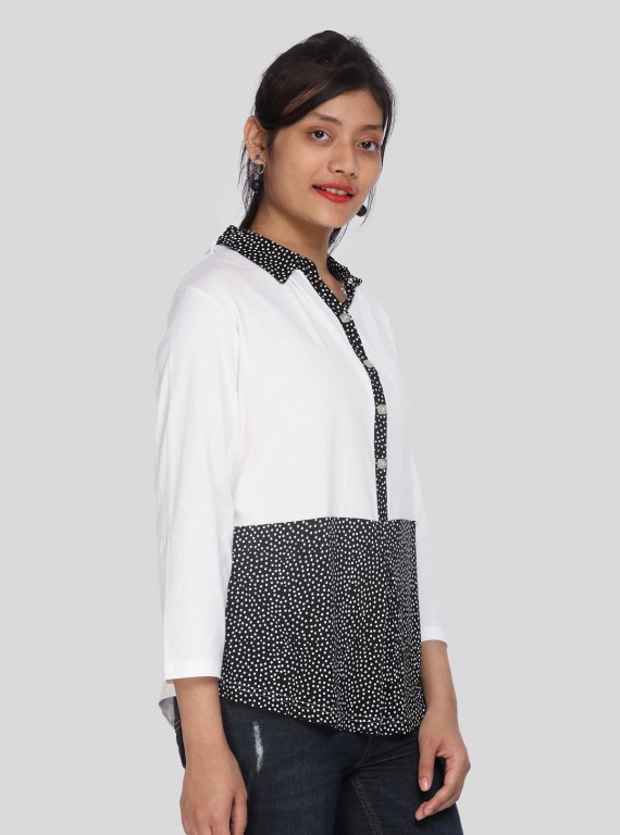 Dot Spreaded Womens Top