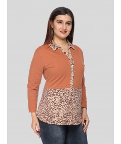 Brown Spreaded Womens Top