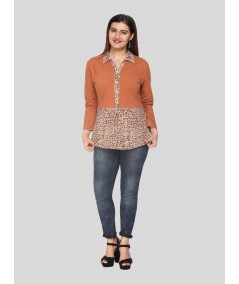 Brown Spreaded Womens Top
