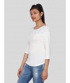 Multi DOT Printed Womens Top