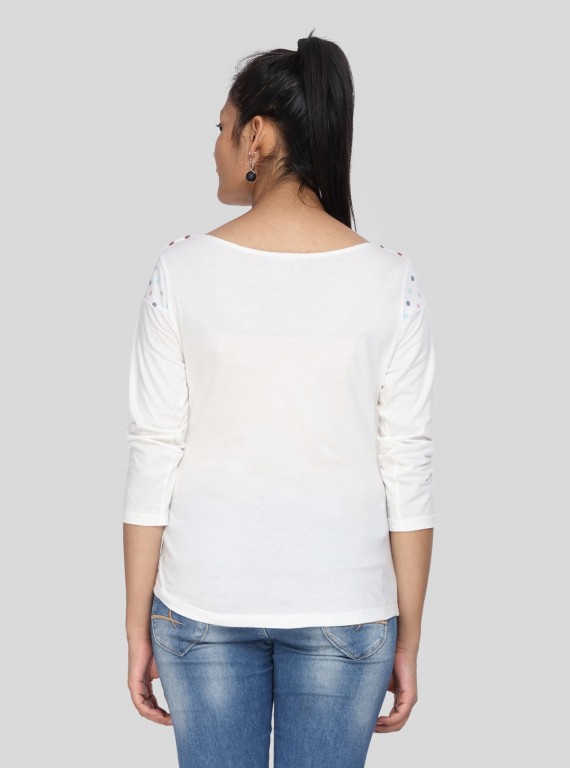 Multi DOT Printed Womens Top