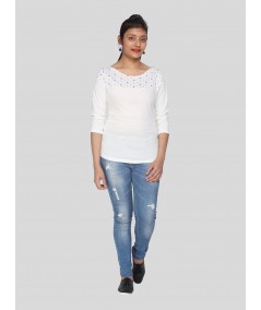 Multi DOT Printed Womens Top