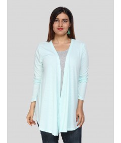 Women's Mint Green 100% Cotton Shrug – Breezy Lightweight Everyday Layer