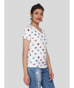 Festive Print Women TShirt