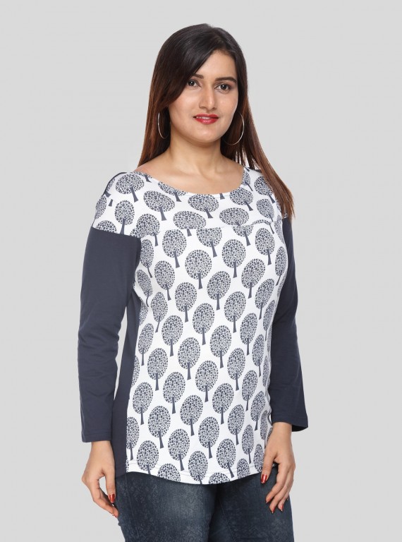 Tree Printed Womens Top