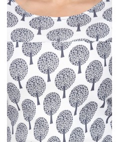 Tree Printed Womens Top