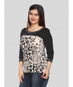 Beidge Print Womens Top