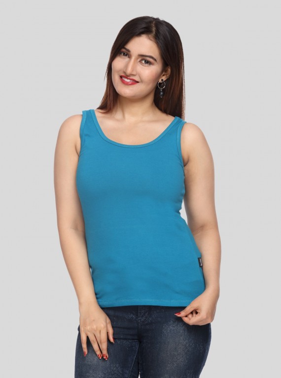 Women’s Turquoise Sleeveless Top – Stylish & Comfortable Summer Essential by Boer and Fitch