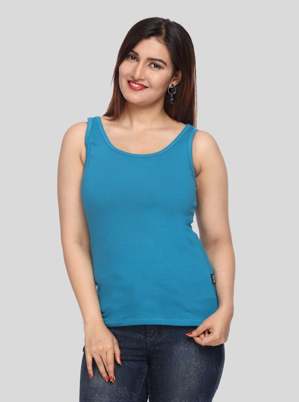 Women’s Turquoise Sleeveless Top – Stylish & Comfortable Summer Essential by Boer and Fitch