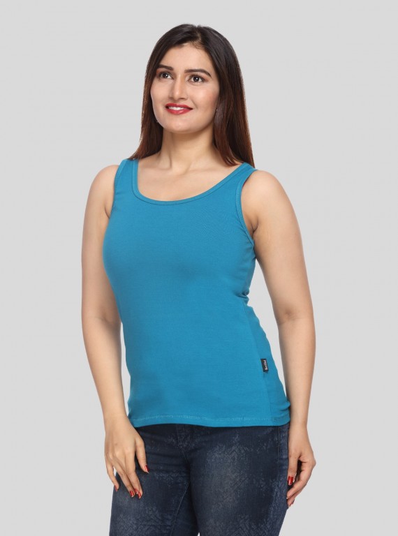 Blue Sleeveless top