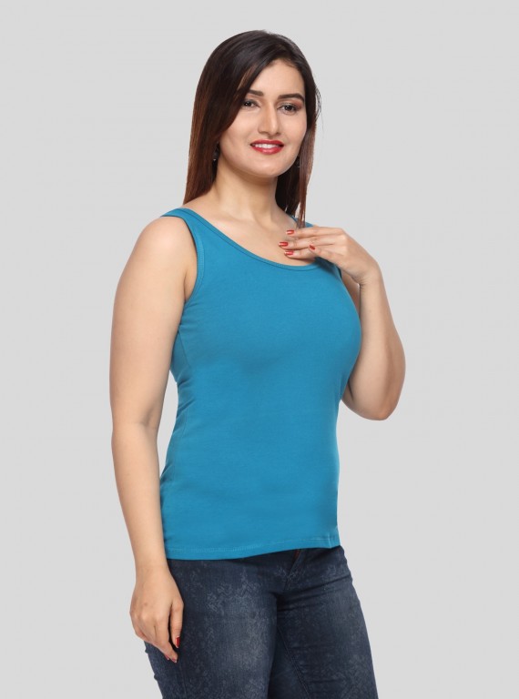 Blue Sleeveless top