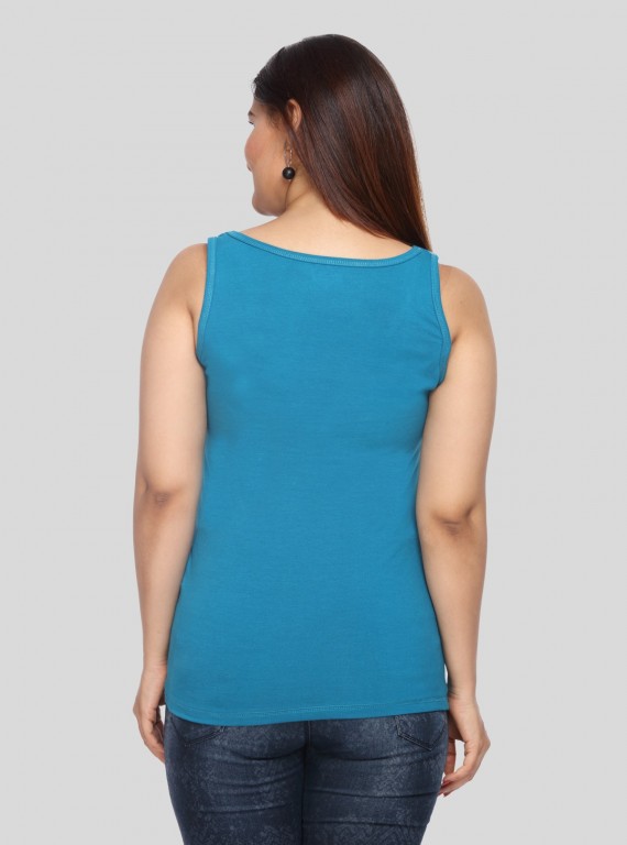 Blue Sleeveless top