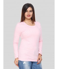 Pink Melange Top