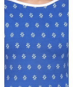 Blue Graphic Print Sweat