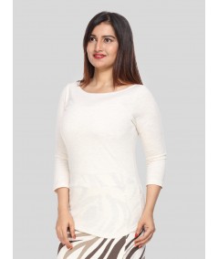 Ecru Melange Top