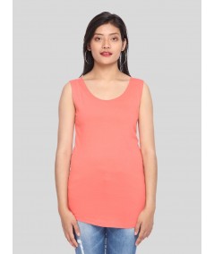 Coral Sleeveless Top