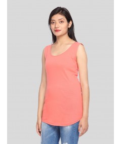 Women’s Coral Sleeveless Cotton Jersey Top – Boer and Fitch