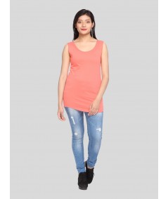 Coral Sleeveless Top