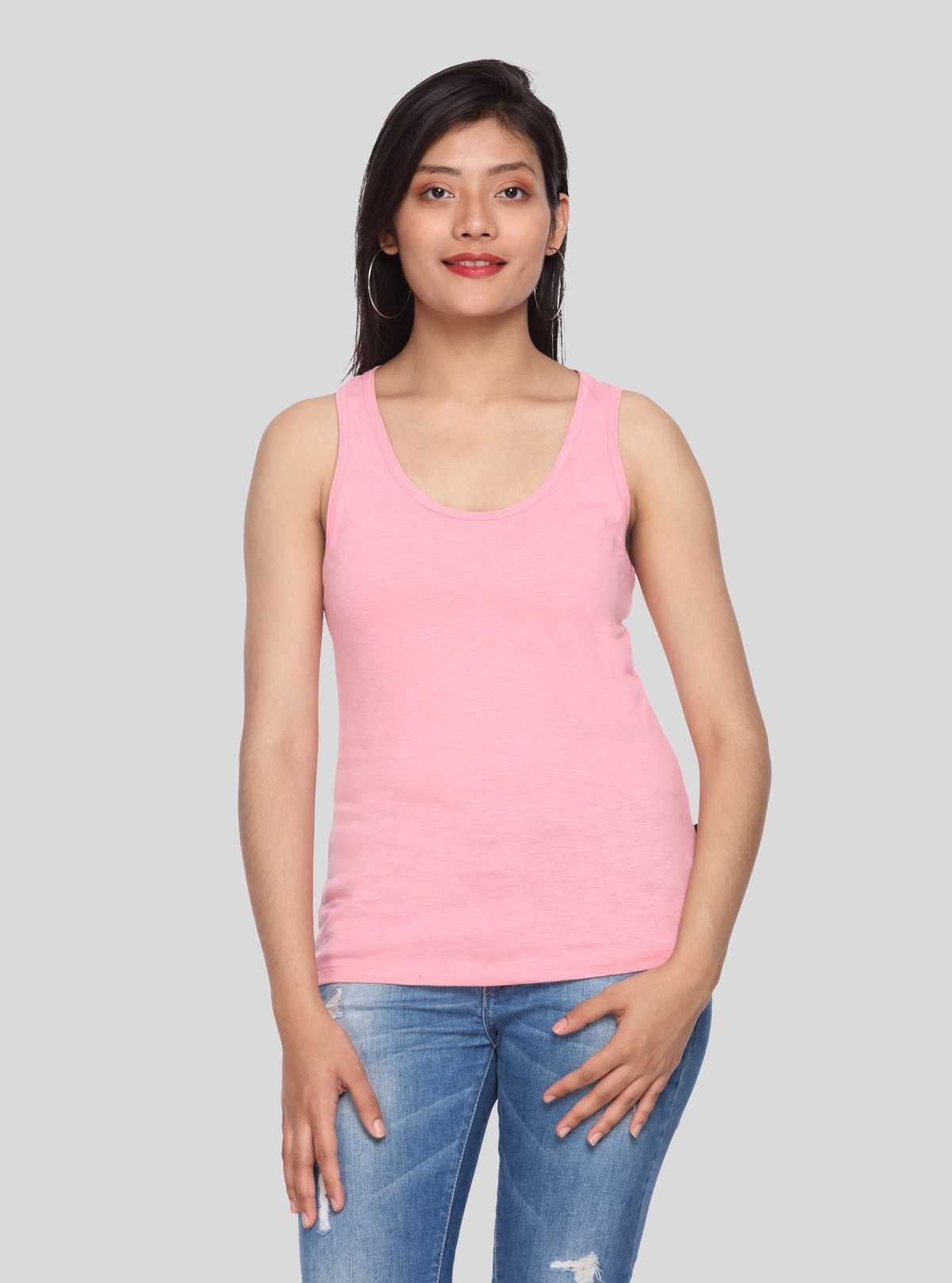 Women’s Solid Pink Sleeveless Top – Boer and Fitch
