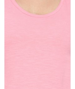 Pink Sleeveless Cross Top