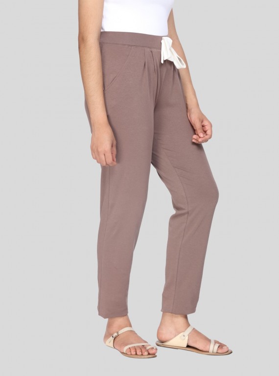 Brown Jersey Leisure Pant