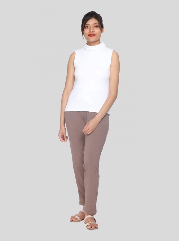 Brown Jersey Leisure Pant