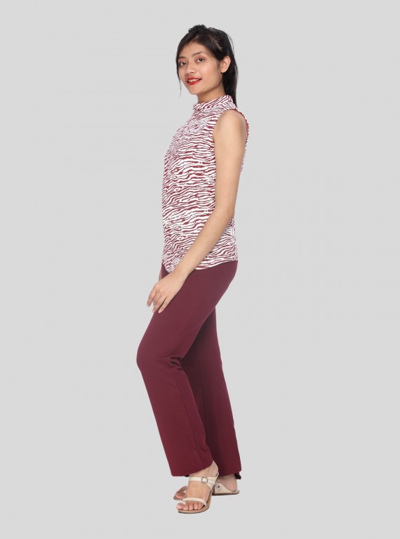 Burgundy Long Pant