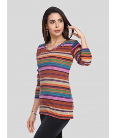 Multi Color Stripe Top