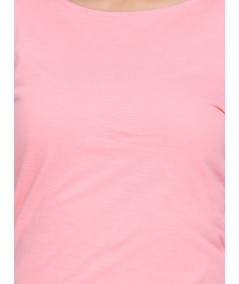 Pink Slub Jersey Top