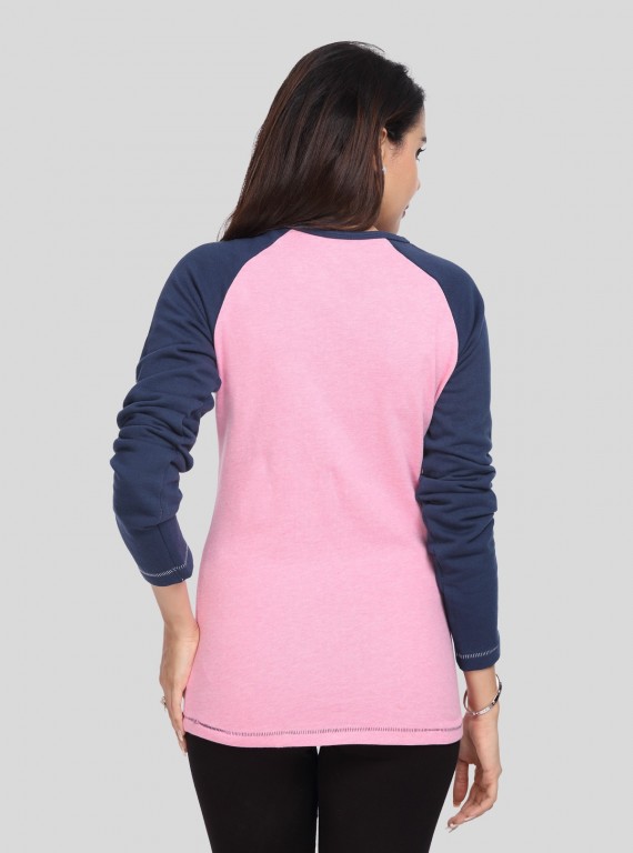 Pink Fleece Sweat Shirt