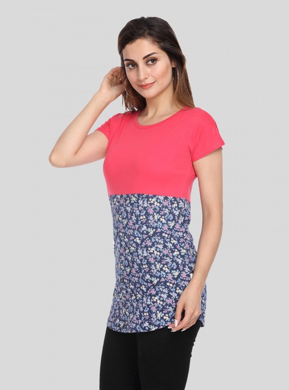 Festive Flora Womens Top