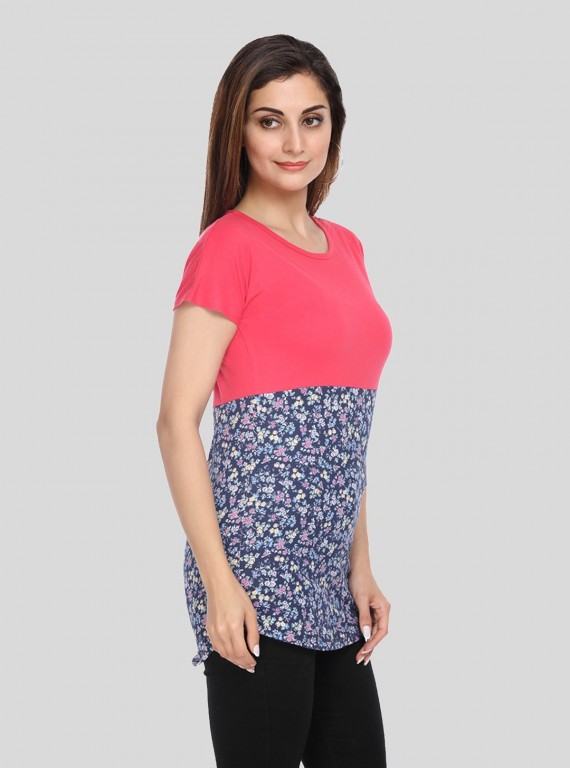 Festive Flora Womens Top