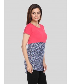 Festive Flora Womens Top