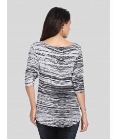 AOP Stripe Womens Top