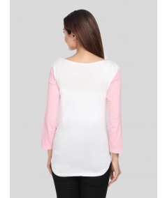 Star Glitter Printed Neck Top