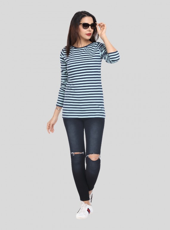 Stripped Sky Top