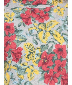Floral Fleece High Neck Top