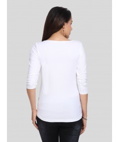 White Long Sleeve Womens Top