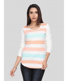 Women's Multi Striped Top – Vibrant Everyday Fashion by Boer & Fitch