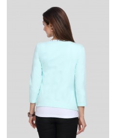 Light Green Fleece Set Top