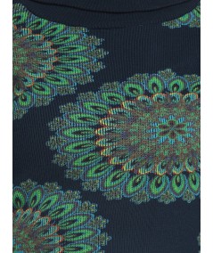 Flower Garden Roll on Neck Top