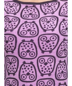 Puple Printed Velour Top