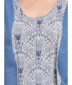 Graphic Print Fleece Set Top