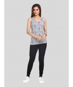 Graphic Print Fleece Set Top